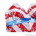 Womens USA Flag Bikini Set Patriotic American Sporty Double Up Two Piece Tankini Swimsuit FBA Optional Light Blue B07LCF3PHG